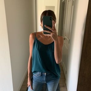 Forest green tank top